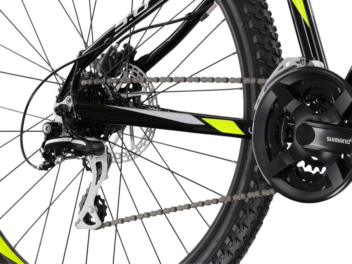 MOUNTAINBIKE KROSS HEXAGON 5.0 2023 RH-S - Gelb/Schwarz, KONVENTIONELL, Metall (180/50/110cm)