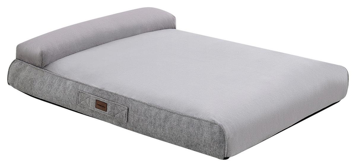 Hundebett Grau, Lf: 78x60 Cm - Grau, Basics, Textil (78/60cm) - Yatas