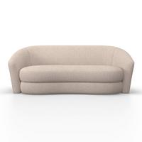 Pohovka ISABEL, tmavě šedá - černá/krémová, Moderní, dřevo/textil (197/72/86cm) - Bessagi Home