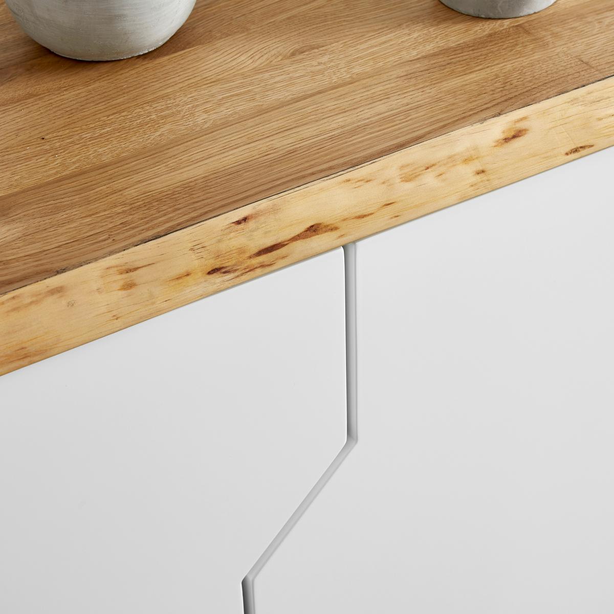 Komoda CARLOS - biela/farba duba, Modern, drevo (180/80,5/42cm) - Modern Living