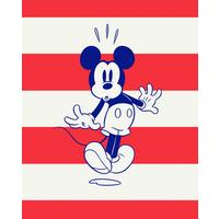 Vliestapete Mickey Vibrant - Blau/Rot, Basics (200/250cm) - Komar