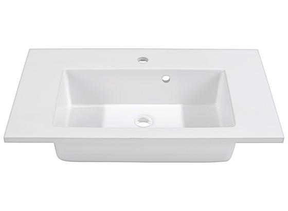 Umyvadlo Denia - bílá, Moderní, keramika (75/16/46cm) Umyvadlo Denia - bílá, Moderní, keramika (75/16/46cm)