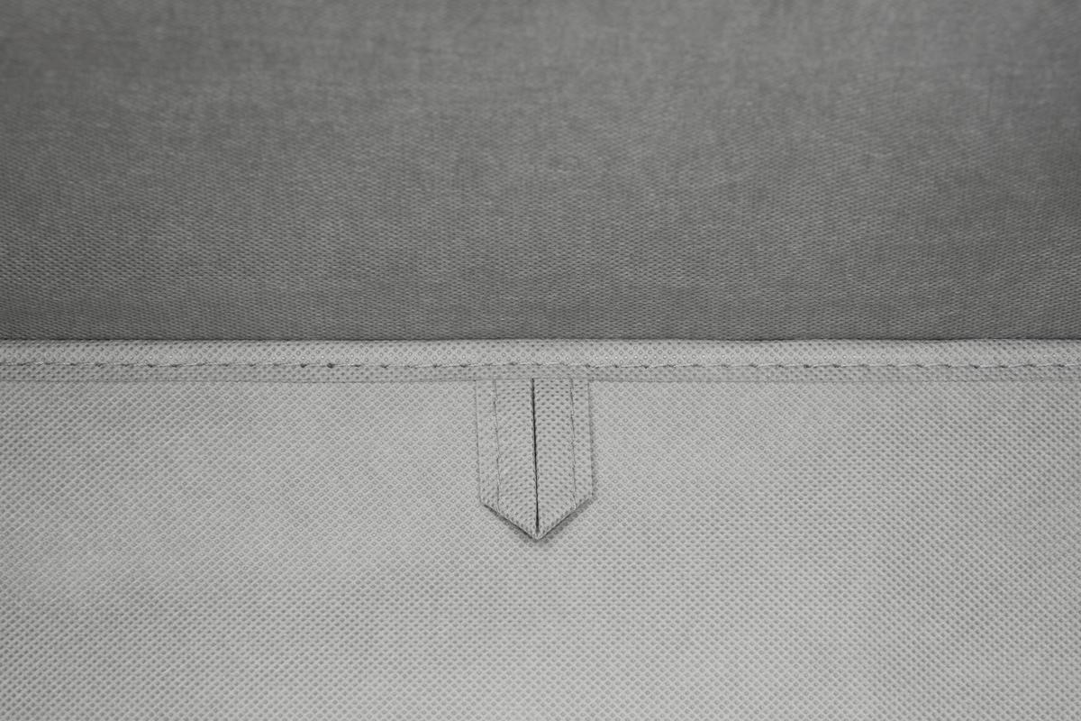Skladací box BOBBY S VEKOM - sivá, Modern, kartón/textil (33/33/33cm) - Mömax