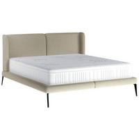 Polsterbett +matratze 180x200 Tessina Now Or Never Cognac - Cognac/Creme, MODERN, Textil (180/200cm) - Livetastic