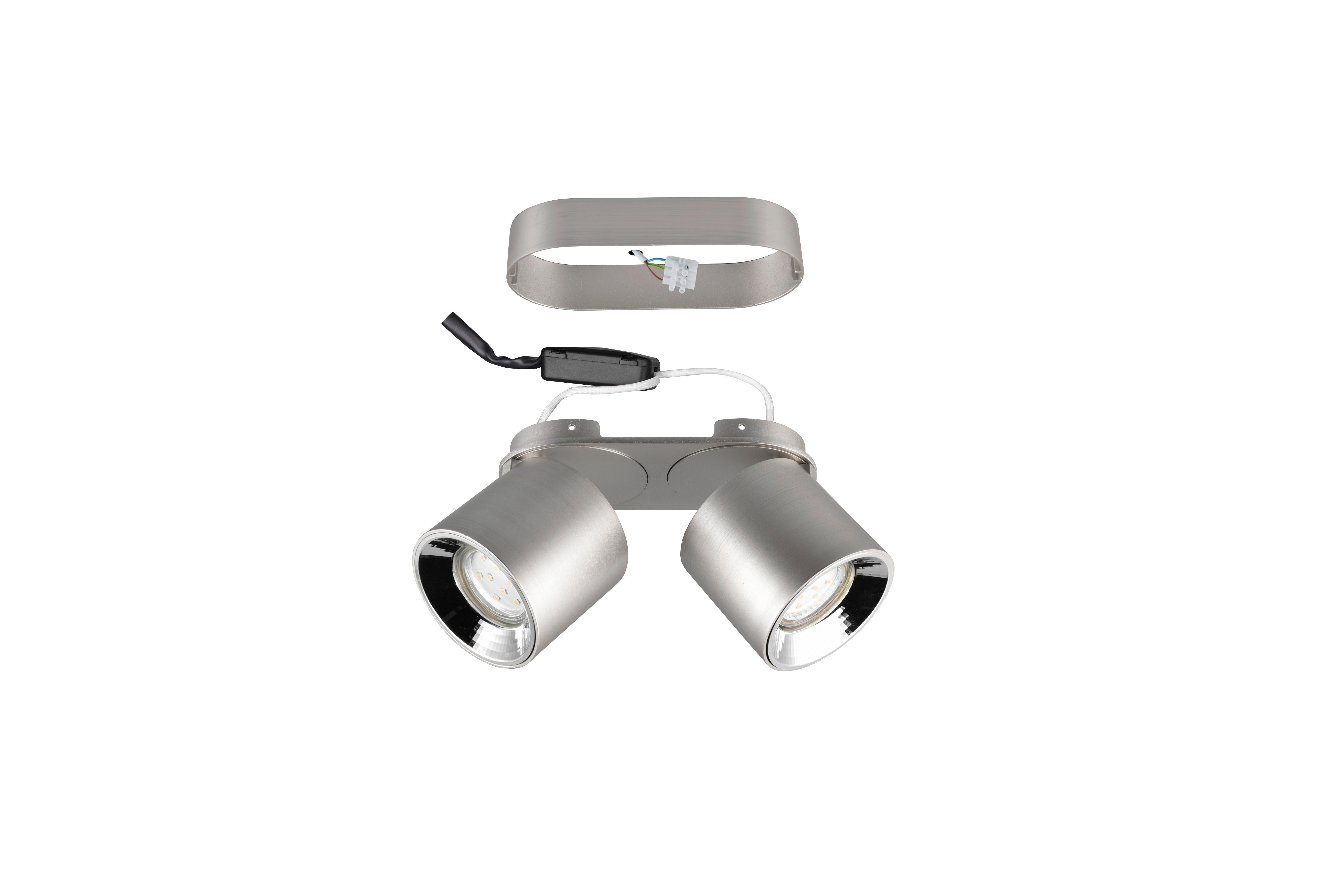 Strahler 651000207 Guayana - Nickelfarben, Basics, Metall (18/12/8,7cm) - Trio Leuchten