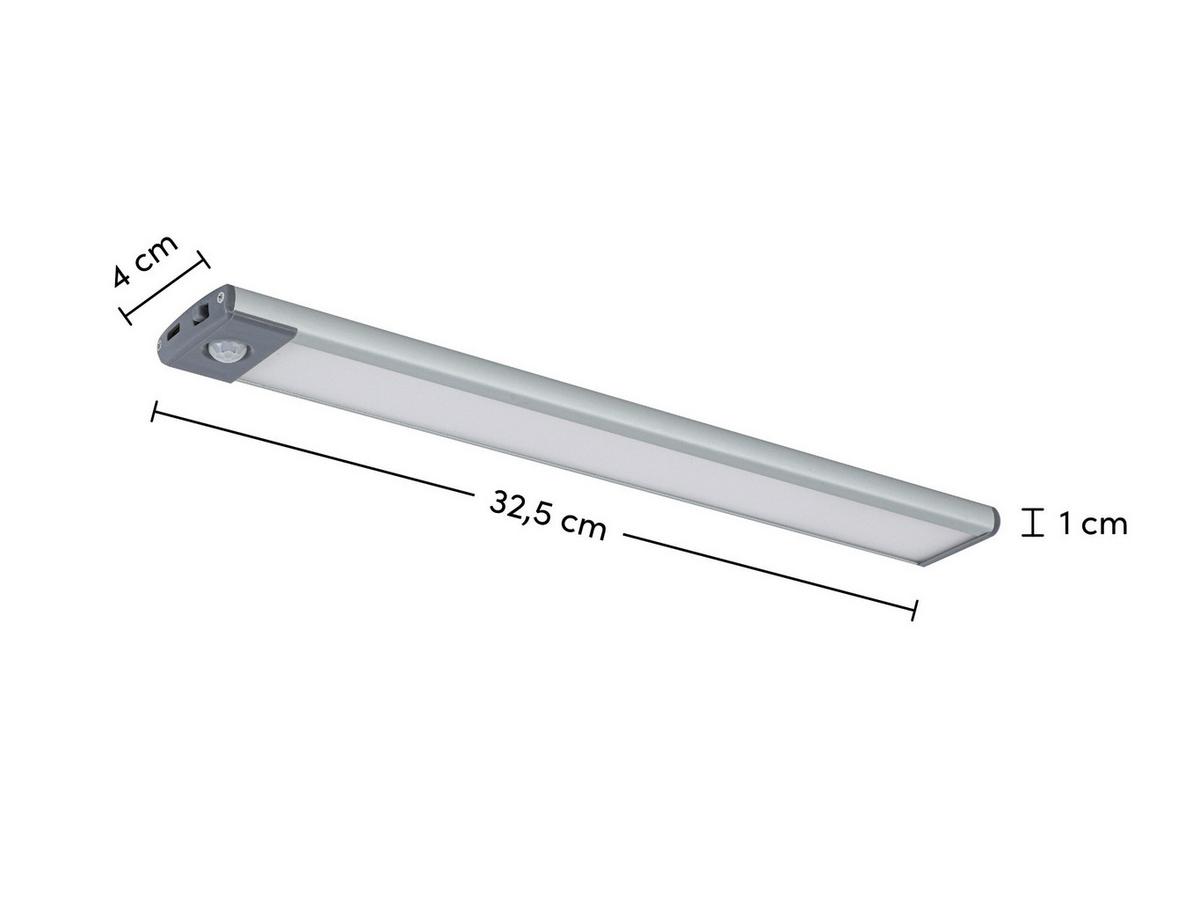 PODVESNÉ SVIETIDLO UNTI - sivá/strieborná, Modern, kov/plast (32,5/4/1cm) - Mömax
