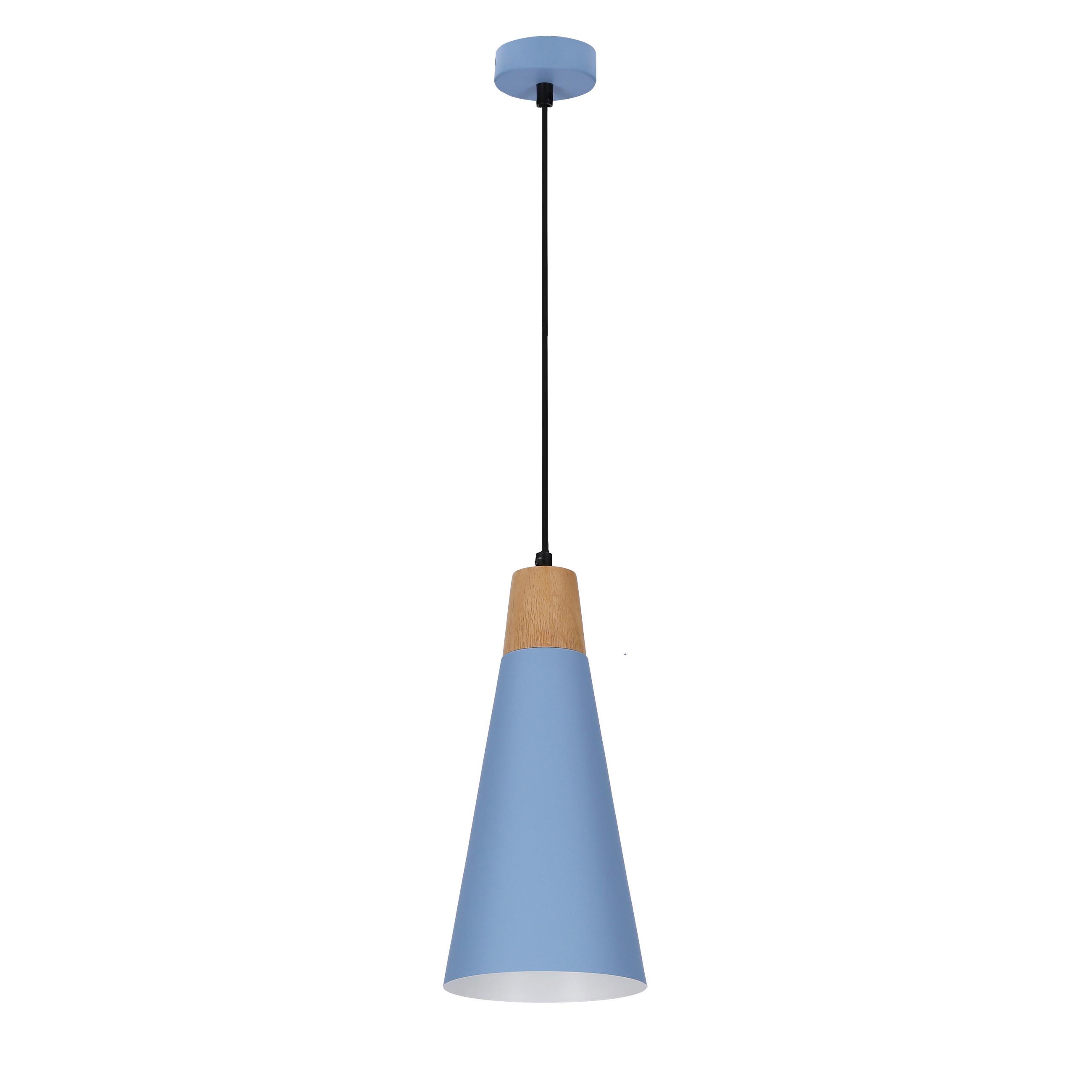 PENDELLEUCHTE FARO 50101258 - Schwarz/Hellblau, Trend, Metall (15/15/90cm)