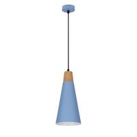 PENDELLEUCHTE FARO 50101258 - Schwarz/Hellblau, Trend, Metall (15/15/90cm)