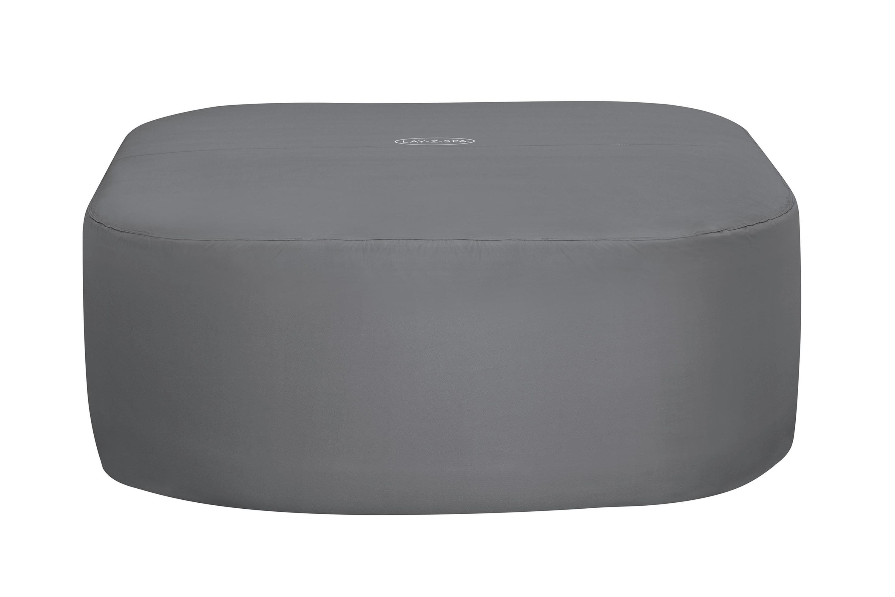 Whirlpoolabdeckung Daniela - Dunkelgrau, KONVENTIONELL, Kunststoff (201/201/80cm) - Bestway