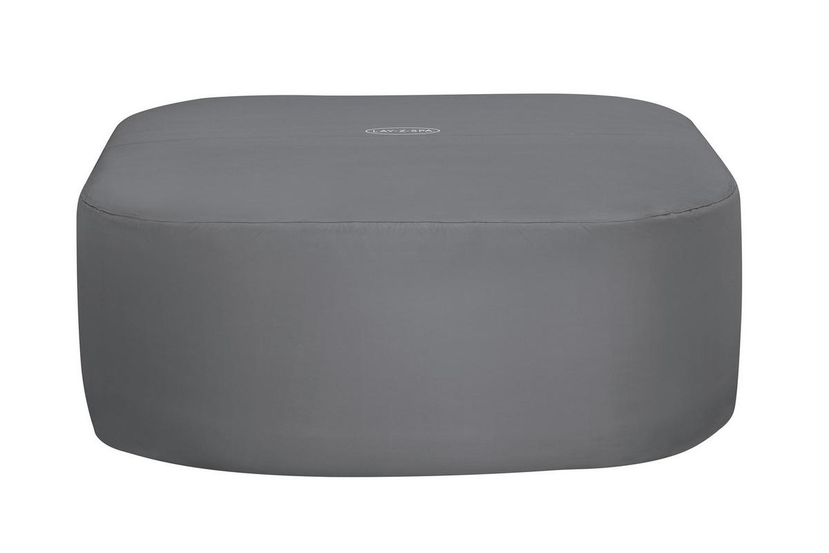 Whirlpoolabdeckung Daniela - Dunkelgrau, KONVENTIONELL, Kunststoff (201/201/80cm) - Bestway