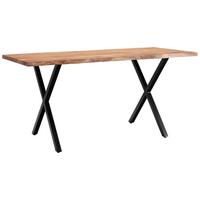Schreibtisch Wl7.271 - Schwarz/Akaziefarben, MODERN, Holz/Metall (120/60/76cm) - MID.YOU