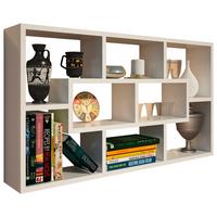 Falipolc Twist - fehér, Basics, faalapú anyag (90/50/15cm)