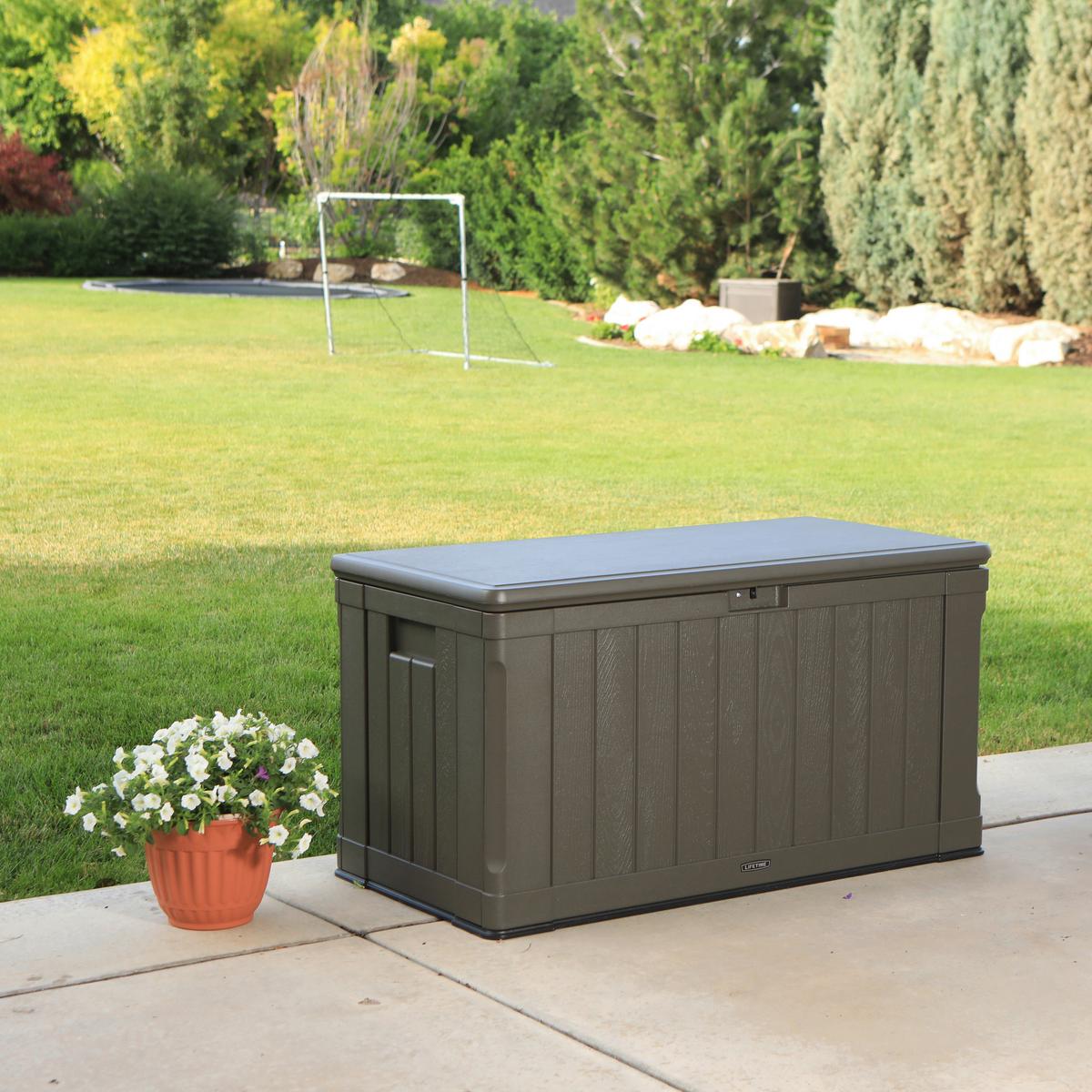 Kissenbox Wasserdicht Premium 128x67x64 cm 440l Braun - Braun, Basics, Kunststoff (128/67/64cm)