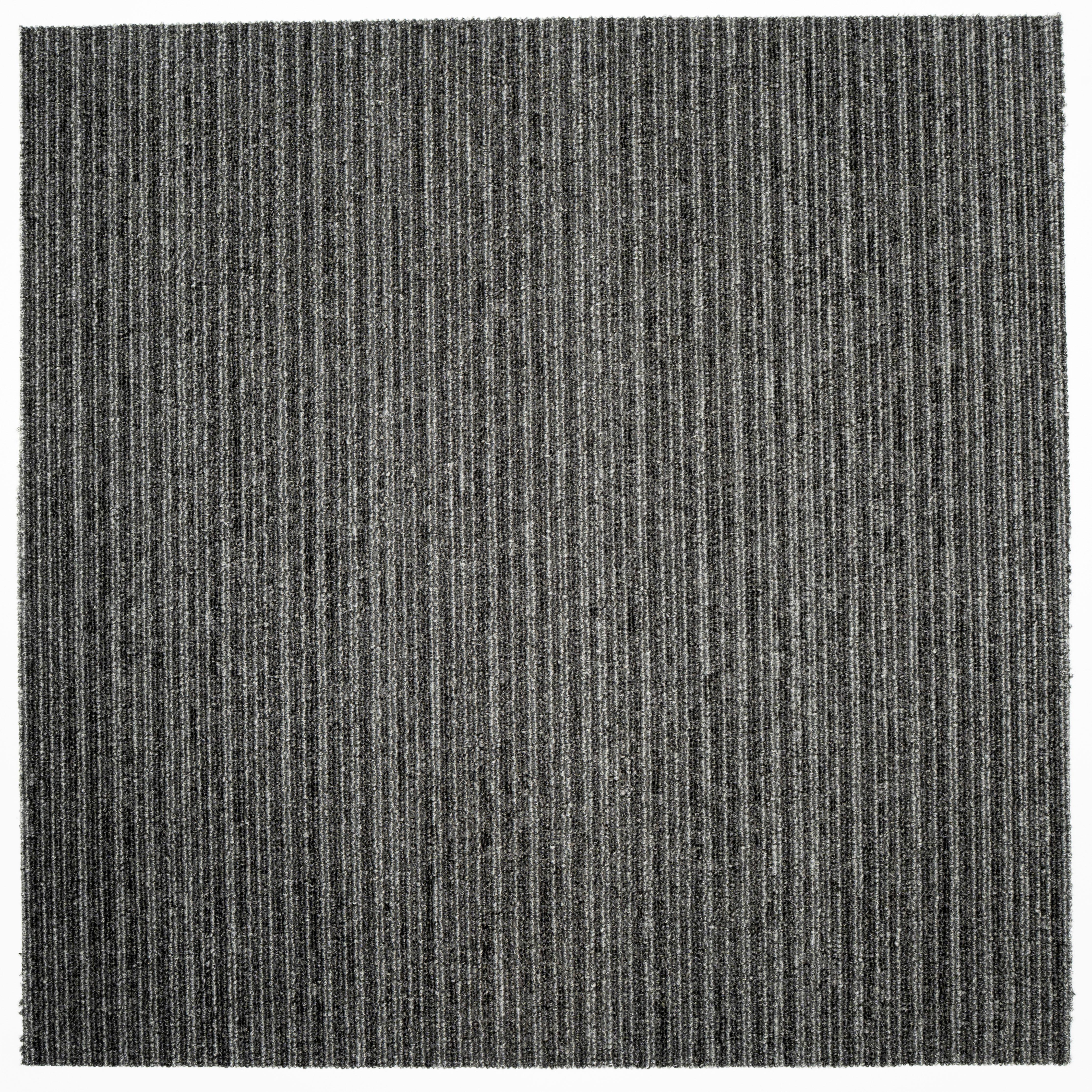 Teppichfliese Grau Astra 50x50 cm Florhöhe 3 mm - Grau, Basics, Textil (50/50cm)