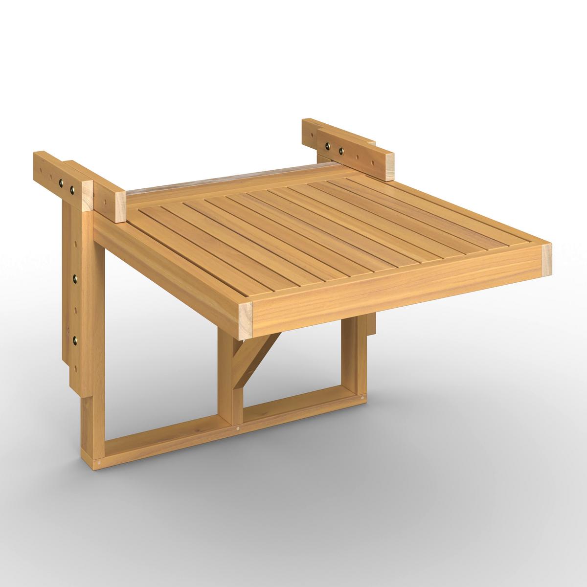 STÔL NA BALKÓN HELENO - farba akácie, Modern, drevo (50cm) - Bessagi Garden