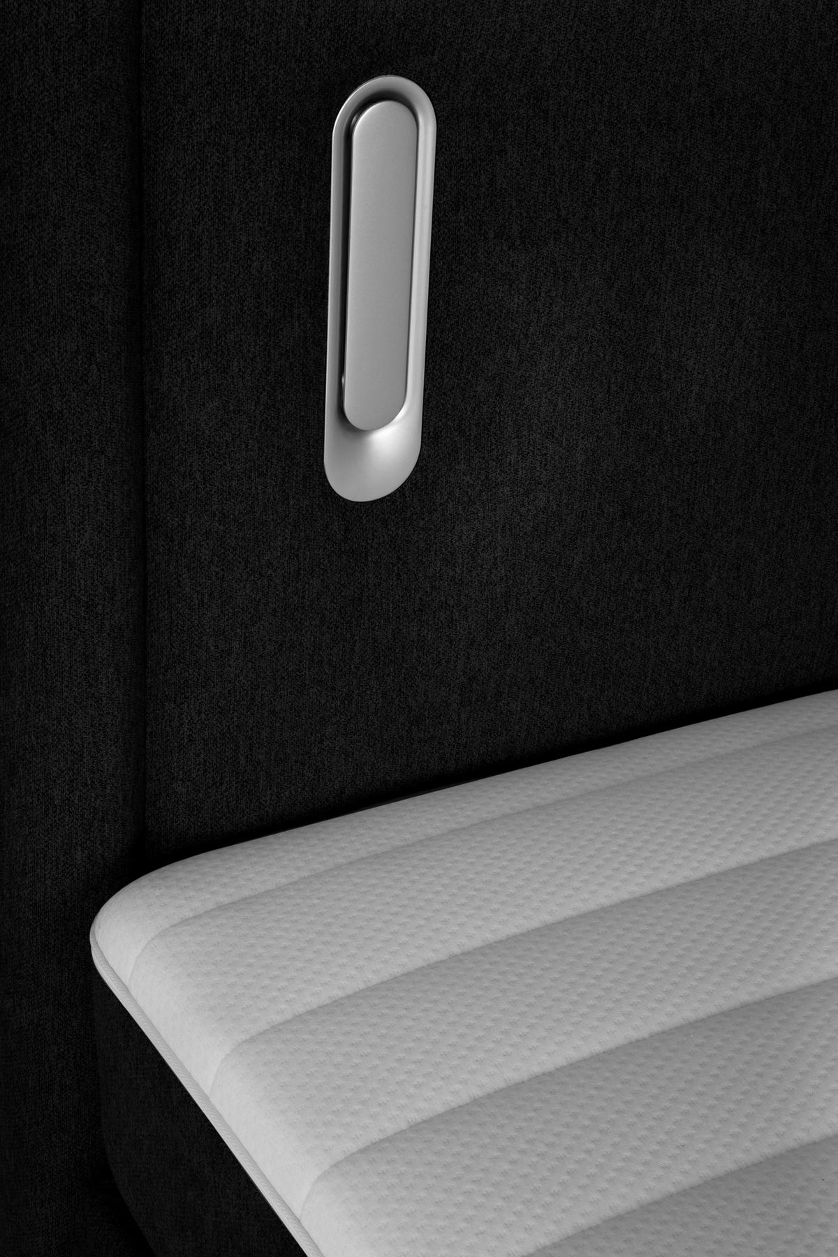 Boxspringbett Mit Matratze 160x200 Cm Nidda - Schwarz, MODERN, Textil (160/200cm) - Livetastic