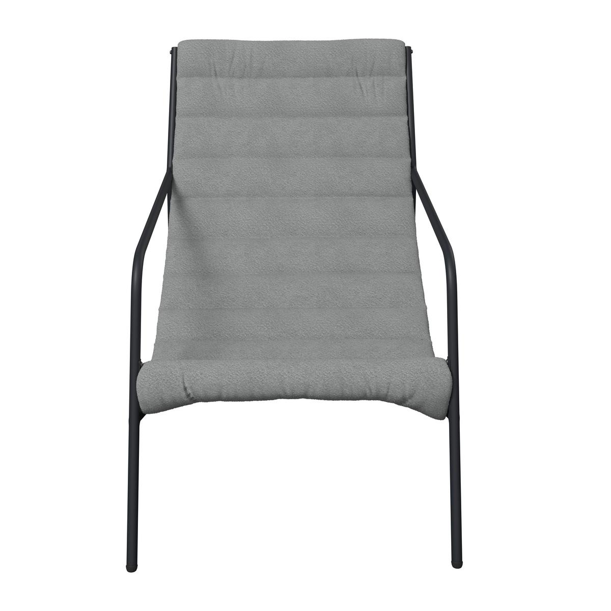 Balkonset Memphis - Anthrazit/Grau, MODERN, Textil/Metall (61/78.5/87.5cm) - Beldano