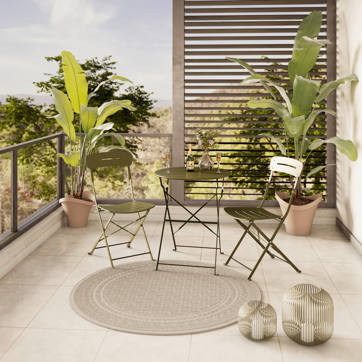 Balkonset Paris *ph* - Grün, MODERN, Metall - Beldano