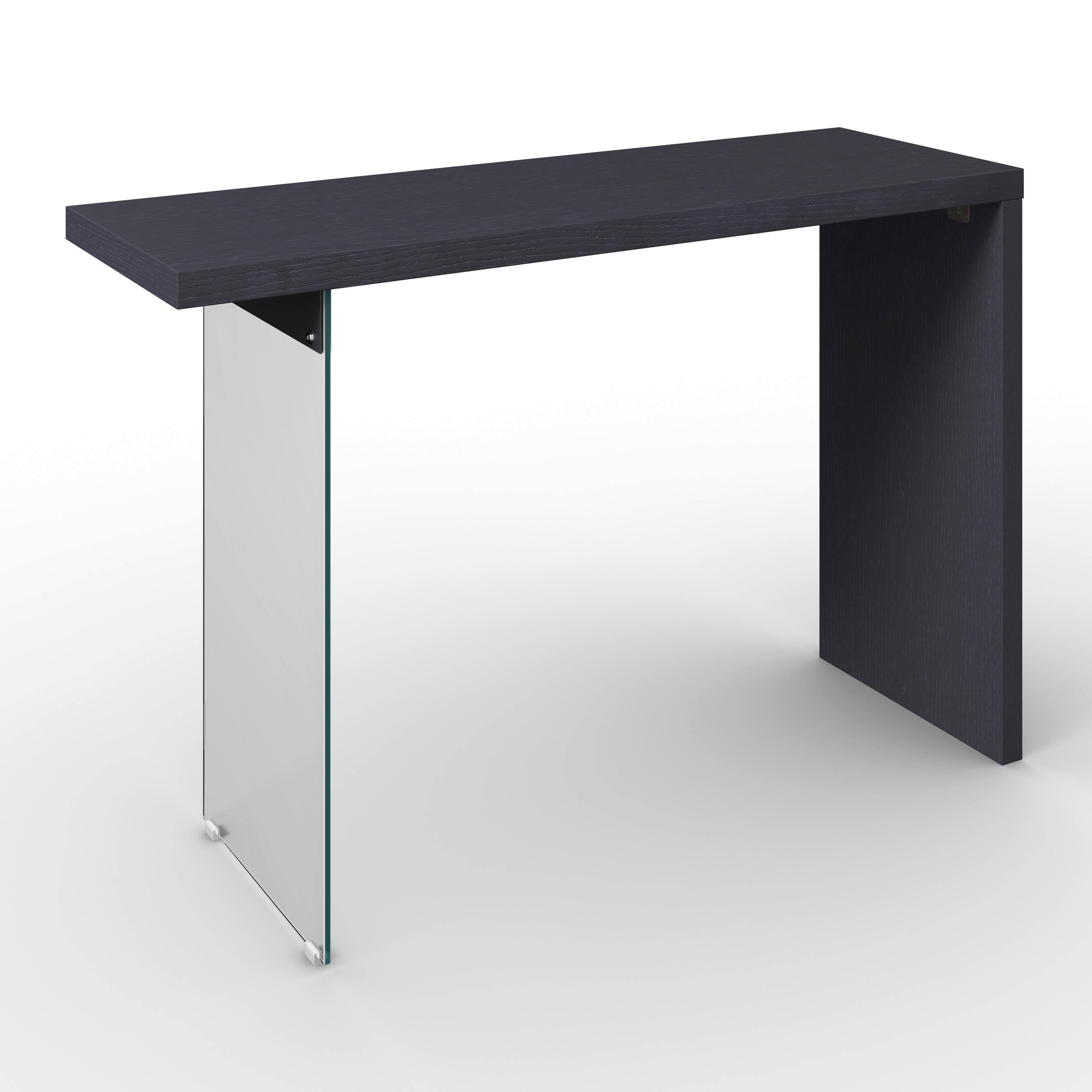 KONZOLOVÝ STOLÍK MILAN - číra/čierna, Modern, drevo/kompozitné drevo (120/80/40cm) - Bessagi Home