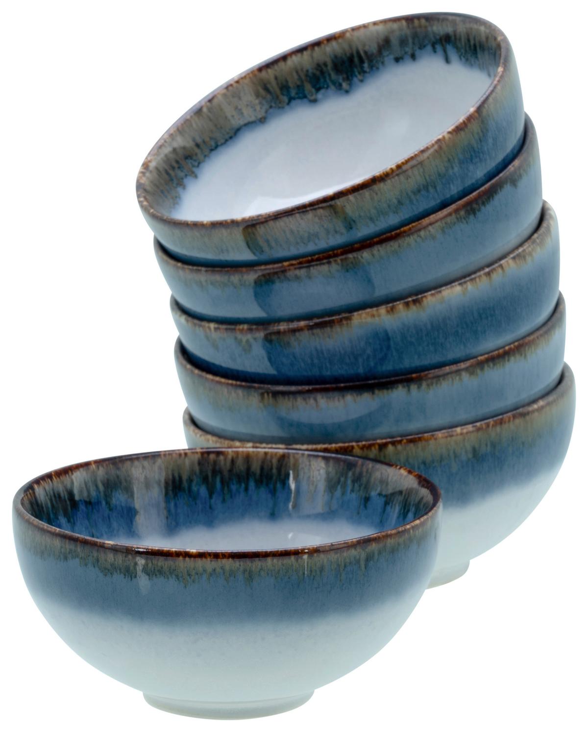 Dipschalenset Steinzeug 6-Teilig - Design, Keramik (11,5/5,5/11,5cm) - Creatable