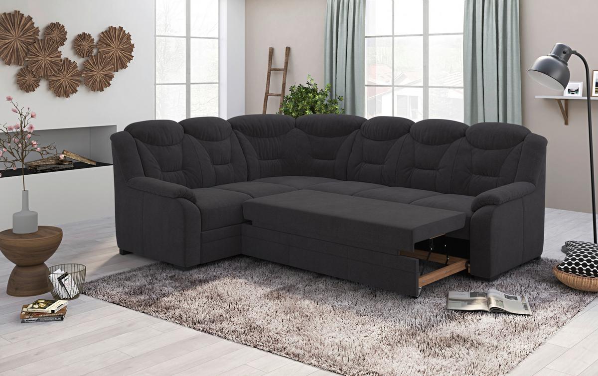 Ecksofa Marcus Schwarz S: 211x263 cm - Schwarz, Basics, Textil (211/263cm) - MID.YOU