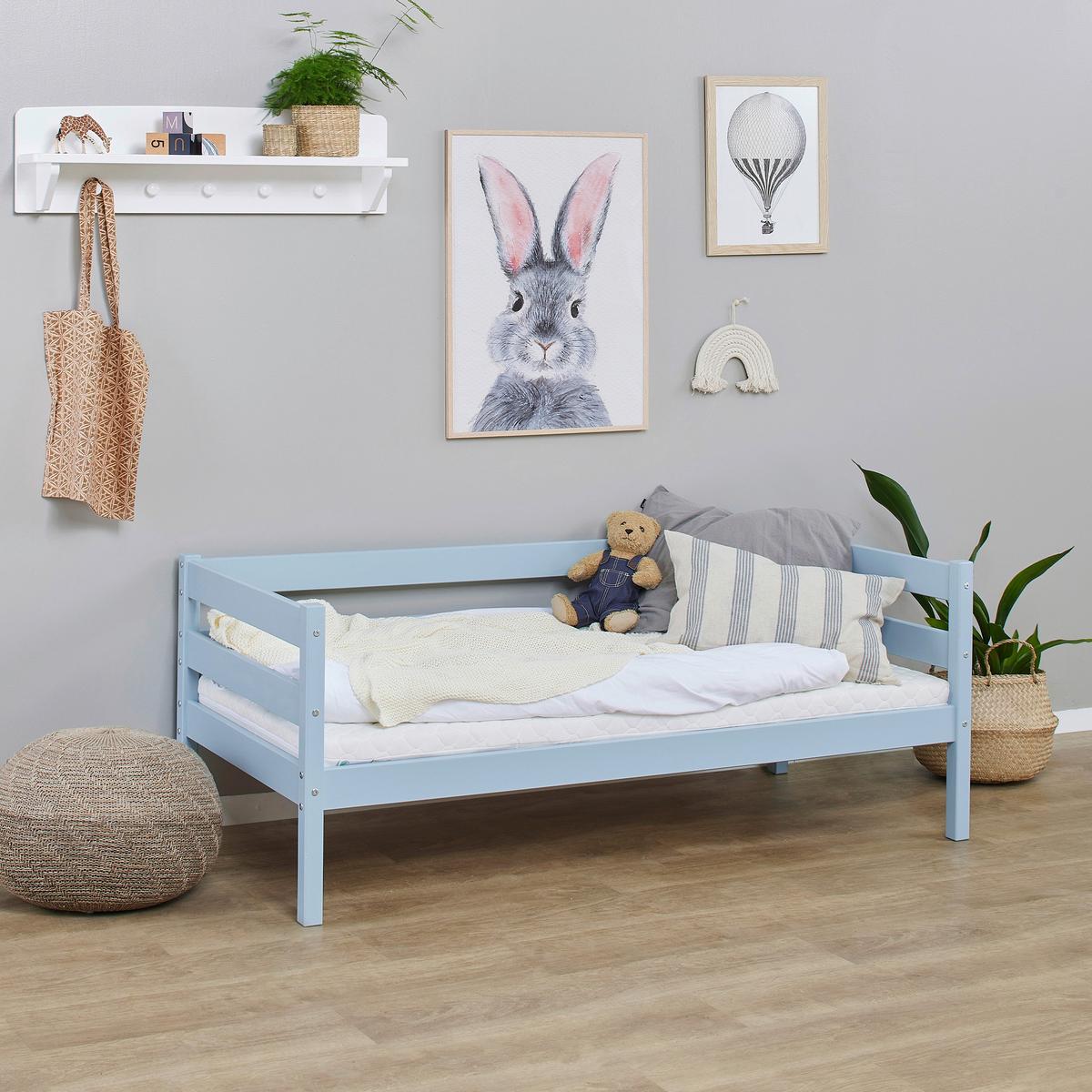 Kinder-/jugendbett Comfort Blau, Lf: 70x160 Cm - Blau, MODERN, Holz (70/160cm) - MID.YOU
