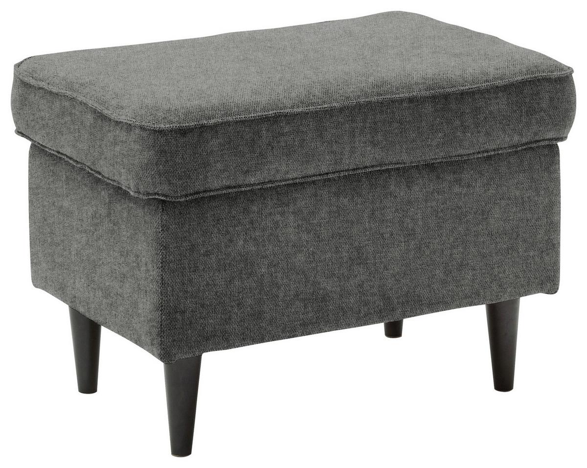 Hocker Oskar Anthrazit B: 63 Cm - Anthrazit/Schwarz, Basics, Textil (63/43/42cm) - MID.YOU