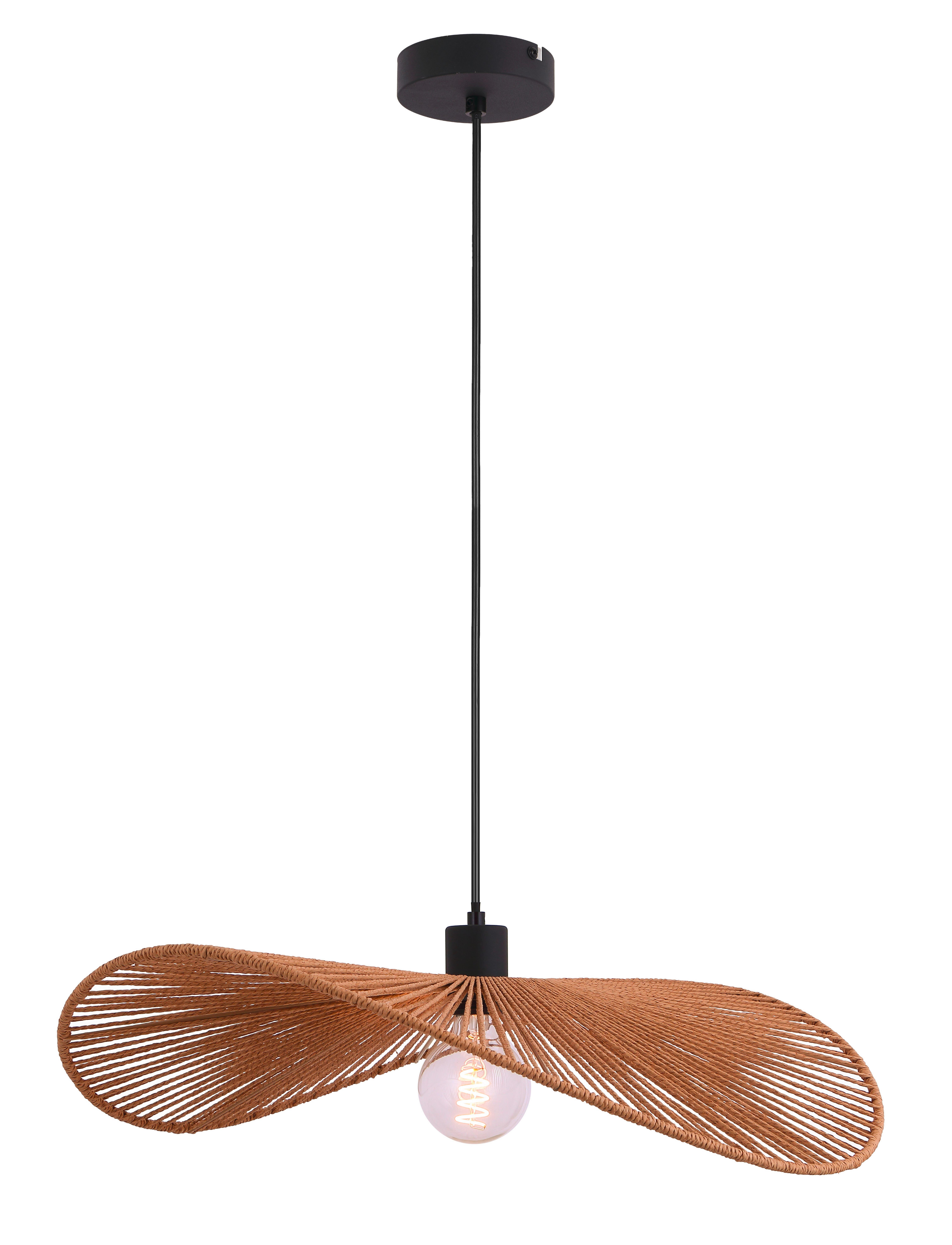 ZÁVESNÉ SVIETIDLO BLI - čierna, Modern, kov/papier (58/120cm) - Mömax