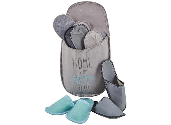 Sada Papúč Pre Hostí Home - sivá/antracitová, textil (35-45null) - Mömax modern living Sada Papúč Pre Hostí Home - sivá/antracitová, textil (35-45null) - Mömax modern living