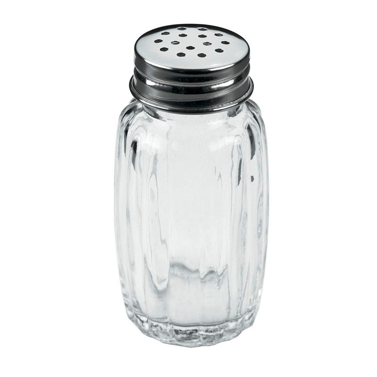 Salz/pfefferstreuer Marzell D/h: Ca. 4/8 Cm - Edelstahlfarben/Transparent, Basics, Glas/Metall (4/8cm) - Metaltex