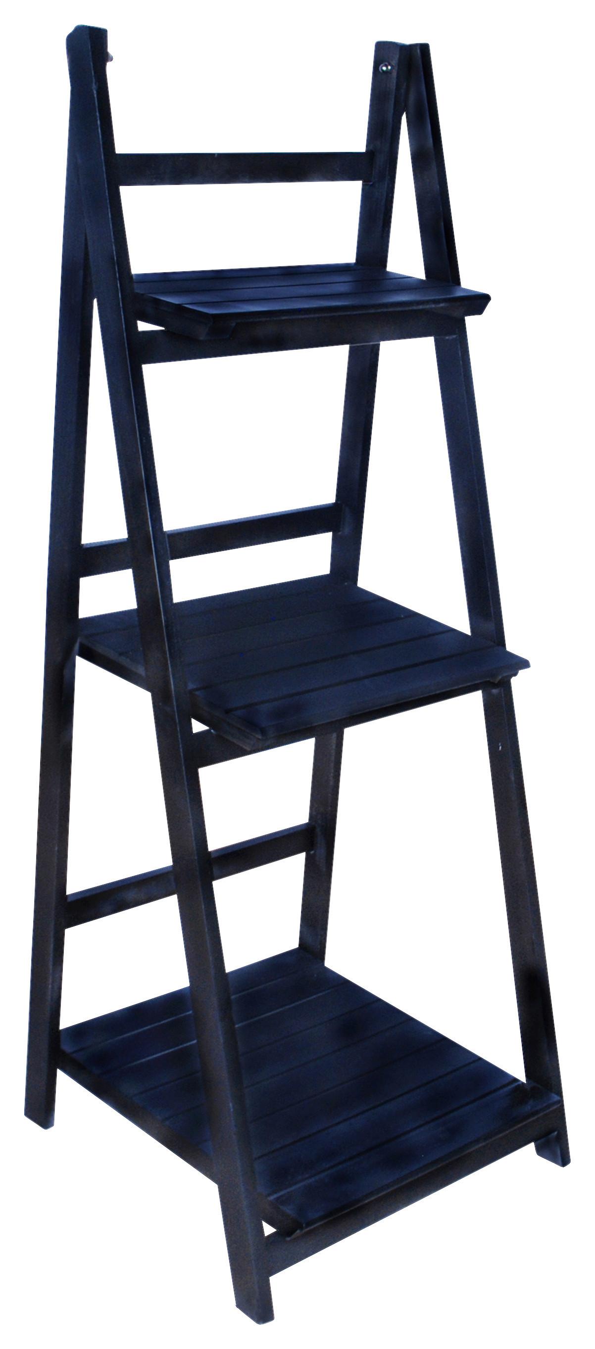 Standregal Simon B422105-4 - Schwarz, MODERN, Holz/Holzwerkstoff (41,5/107/40cm)