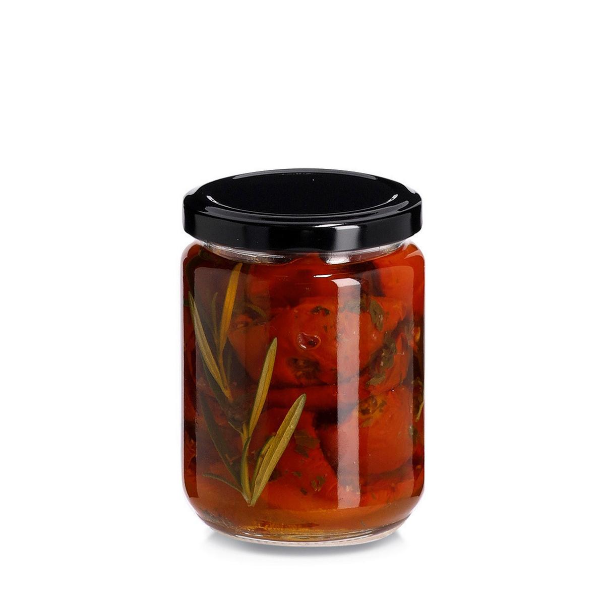 VORRATSGLAS Glas, BxHxT: ca. 7x7x9,2 cm - Transparent/Schwarz, Design, Glas (7/7/9,2cm)