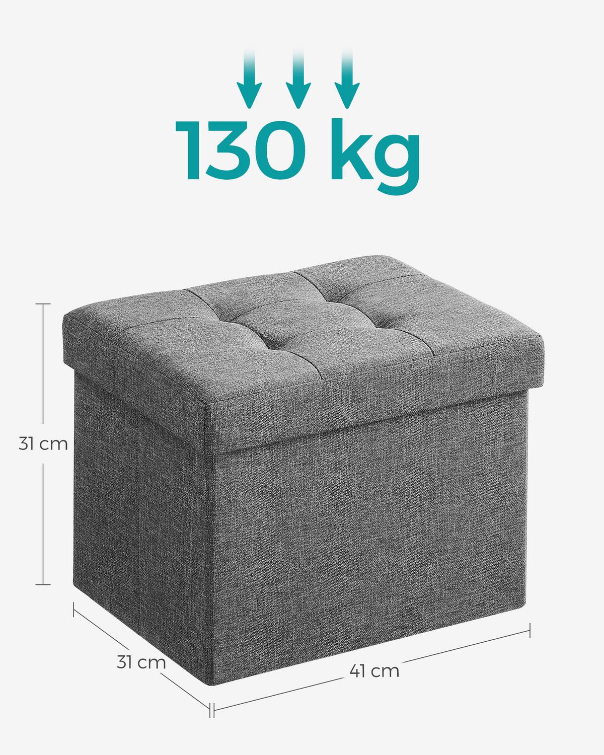 SITZBOX Grau B: 41cm - Grau, Basics, Holzwerkstoff/Textil (41/31/31cm)