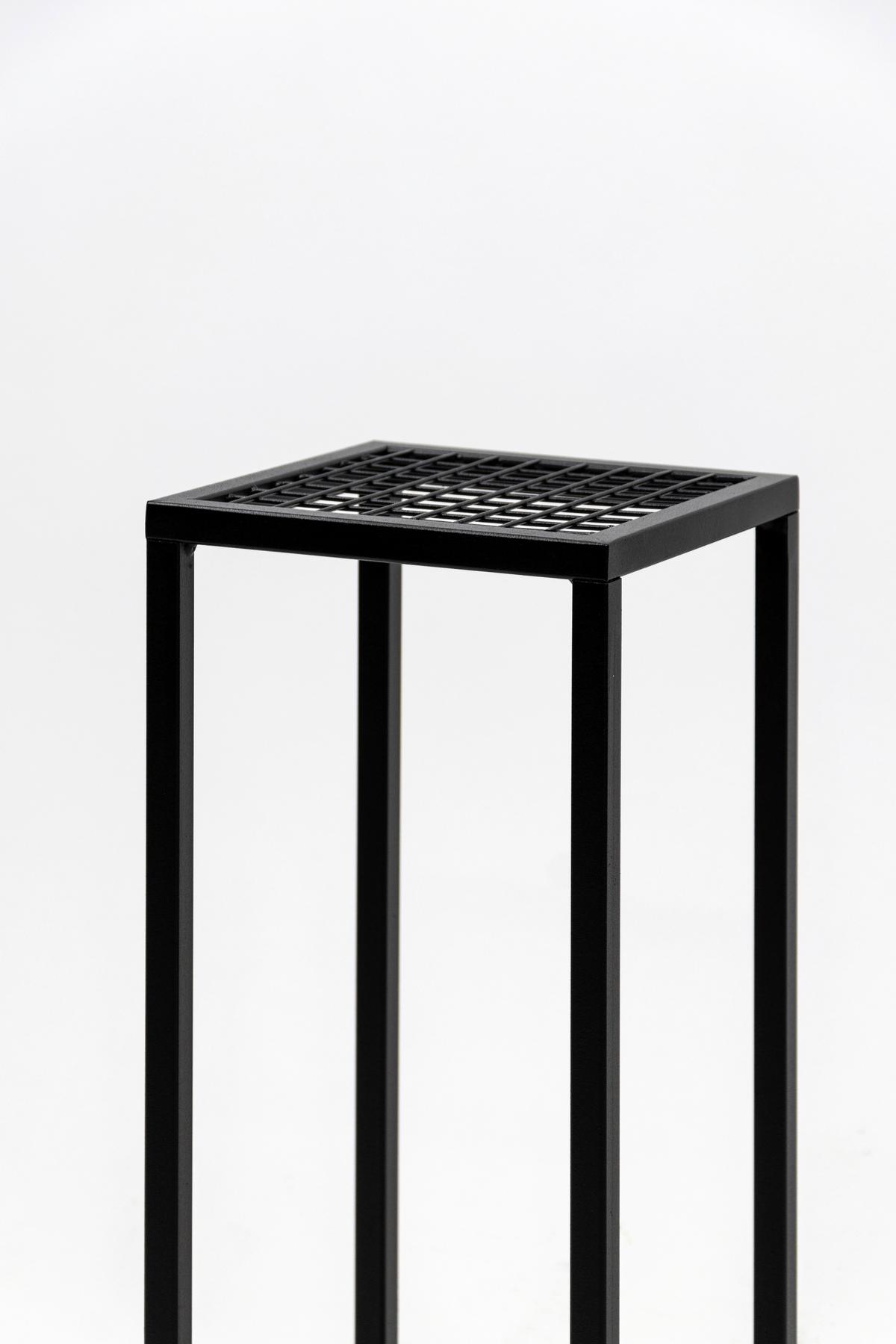 Blumenständer Aluminium Schwarz Bxhxt: 19x45x19 Cm - Schwarz, Basics, Metall (19/45/19cm)