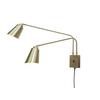 Wandleuchte Bremen 2-Flammig mit Schalter - Goldfarben, Basics, Metall (12/12/2,5cm) - It's about Romi