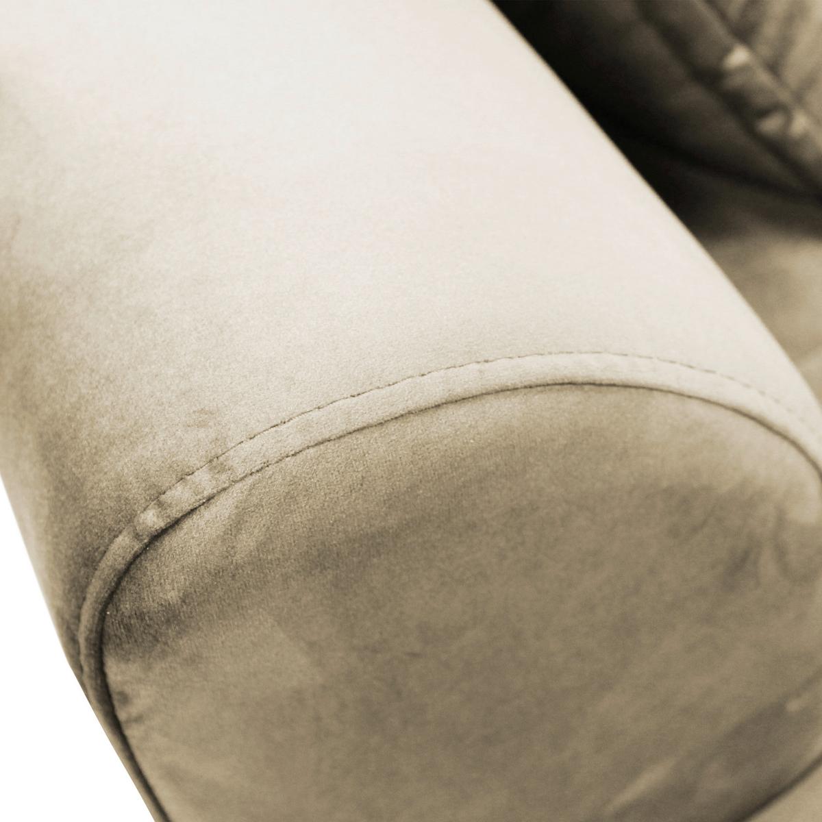 Ecksofa mit Schlaffunktion Bello Beige 187x277 cm - Beige/Schwarz, Design, Textil (187/277cm) - Livetastic
