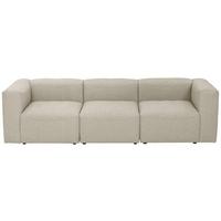 3-sitzer-sofa Lena Mit Armlehnen, Creme - Creme, Design, Textil (275/73/100cm) - Max Winzer