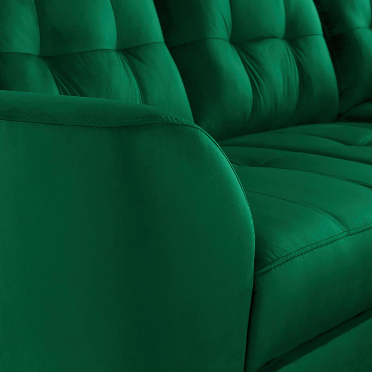 Ecksofa Nordic Dunkelgrün S: 236x190 cm - Dunkelgrün/Buchefarben, Design, Textil (236/190cm) - Livetastic