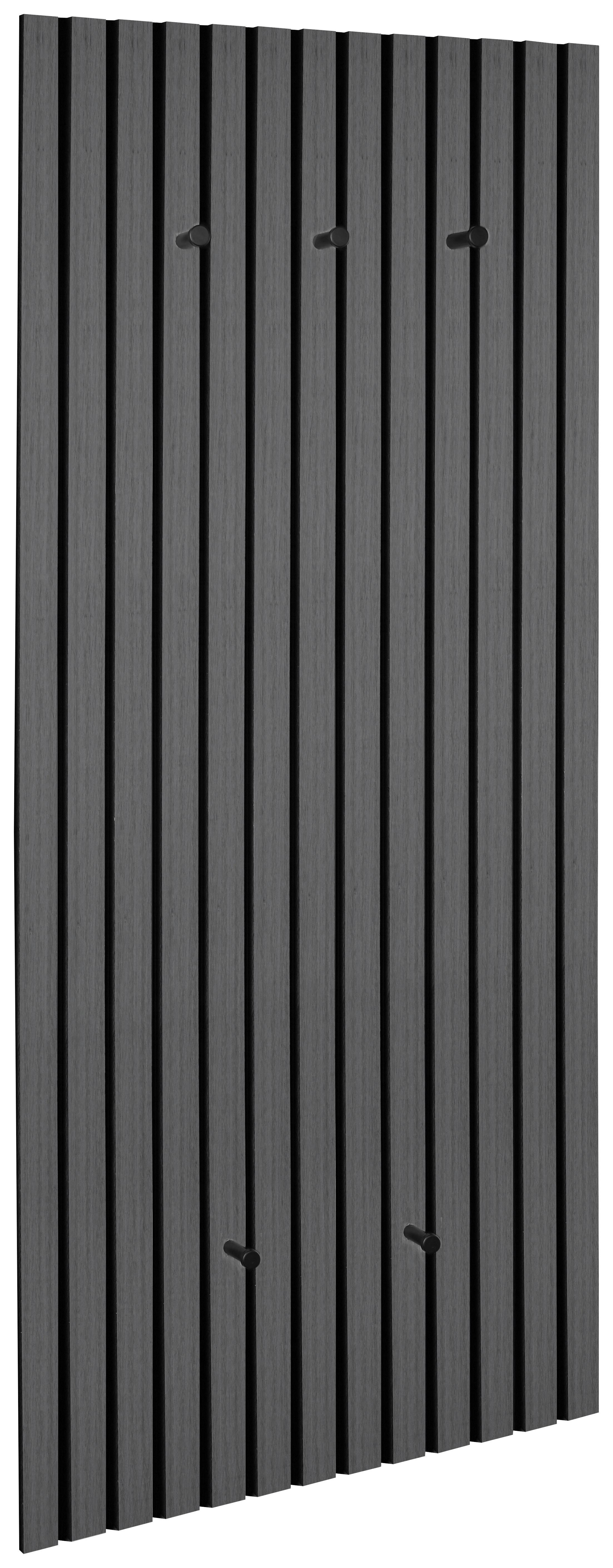 Šatníkový panel GRACE v dekore dub sivý - sivá, Modern, kompozitné drevo/textil (50/125/7cm) - Mömax