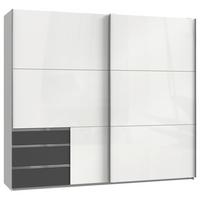 Skřiň s posouvacími dveřmi LEVEL 250 - barvy grafitu/barvy chromu, Moderní, kov/kompozitní dřevo (250/216/65cm) - MID.YOU
