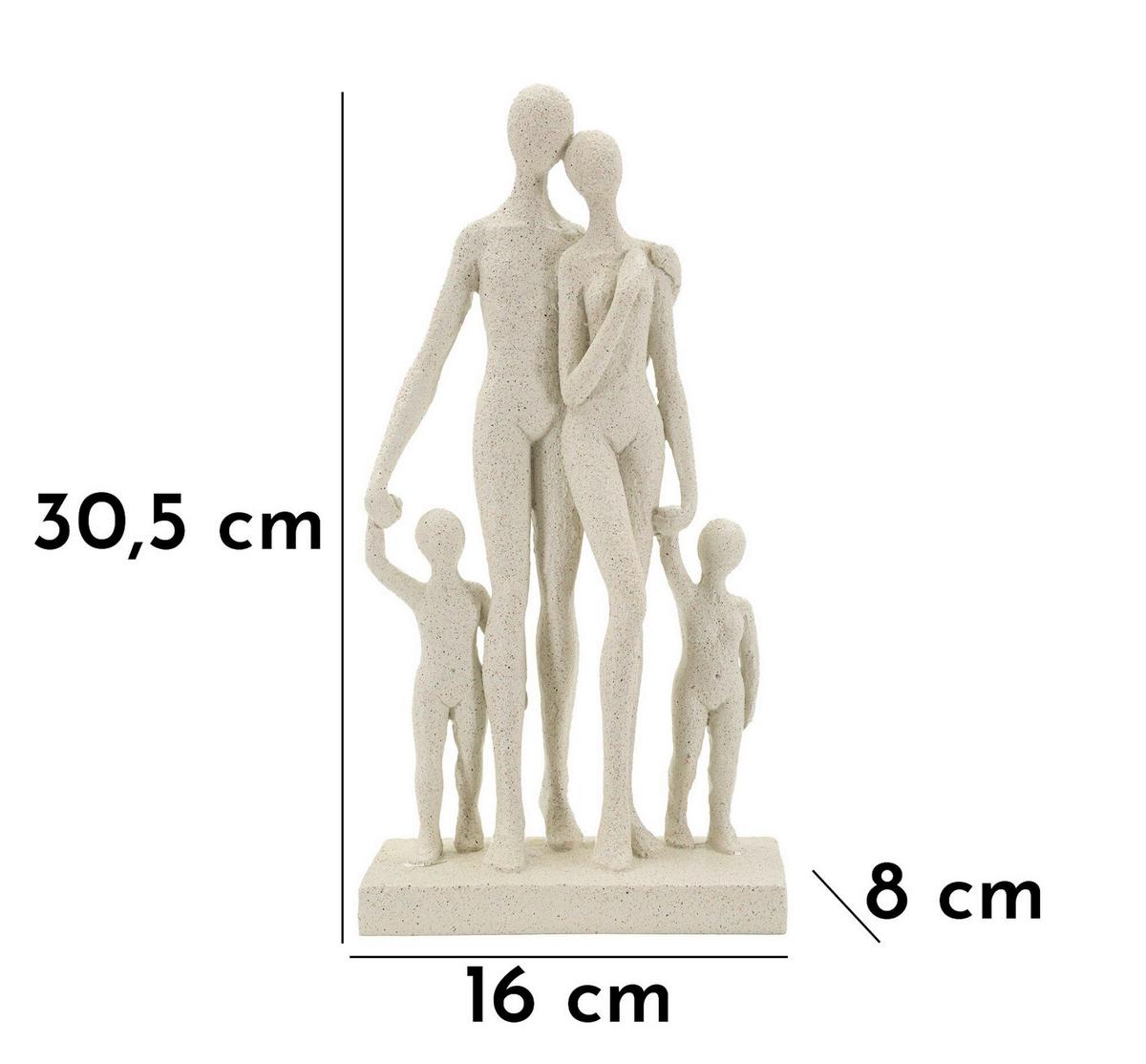Skulptur Kunststoff, Cream - Basics, Kunststoff (16/30.5/8cm)