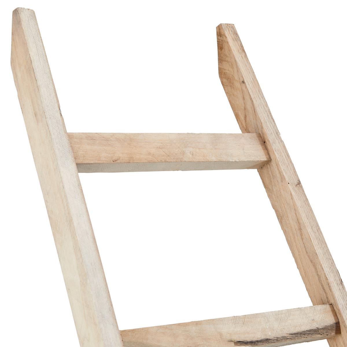 Dekofigur Leiter H: 100 Cm Holz Für Indoor - Braun, MODERN, Holz (100cm) - Luca Bessoni