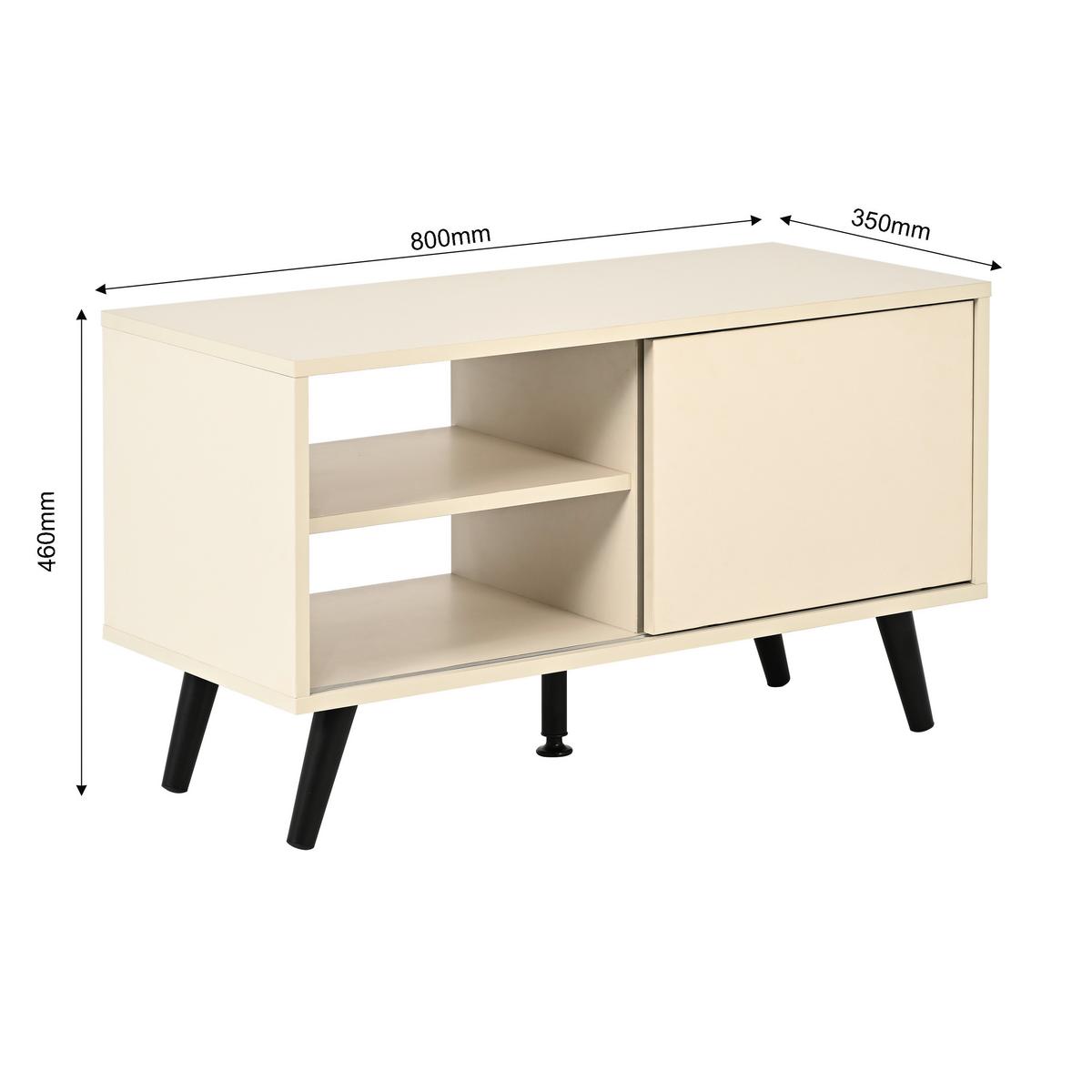 TV STOLÍK MOVE - čierna/kašmírová, Modern, kov/kompozitné drevo (80/46/35cm) - Based