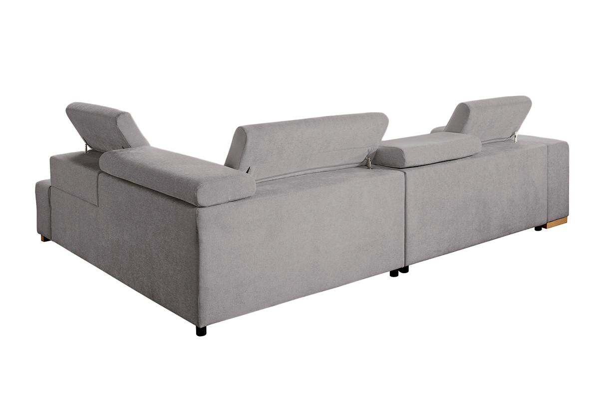 Ecksofa Elias Neu Braun S: 307x201 Cm - Naturfarben/Braun, Design, Textil (307/201cm) - Livetastic