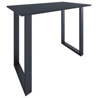Bartisch Xona B 140x80 - Anthrazit/Schwarz, KONVENTIONELL, Holzwerkstoff/Metall (140/80/102cm)