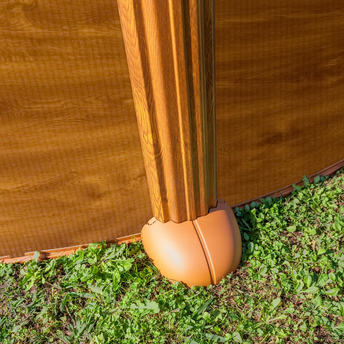 Pool-set Amazonia - Braun, KONVENTIONELL, Metall (730/375/132cm) - Gre