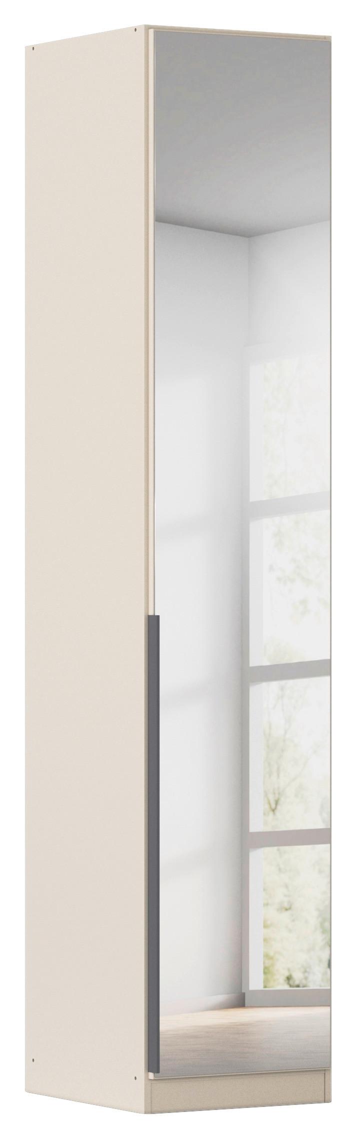 Drehtürenschrank Alabama-Super Mit Spiegel,champagner B: 47cm - Champagner/Silberfarben, Trend, Holzwerkstoff (47/229/54cm)