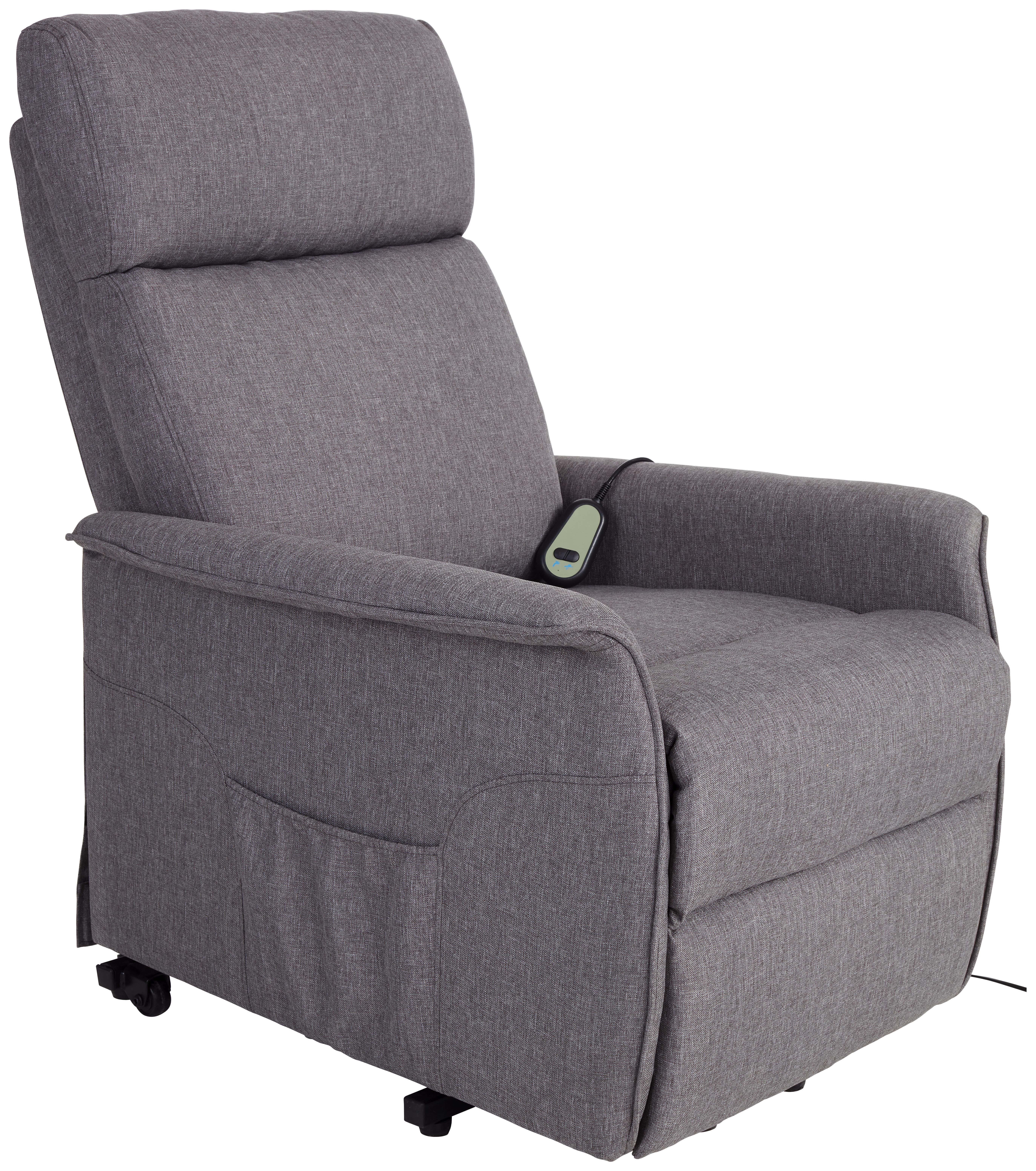 Tv-fotel Graham - Szürke, konvencionális, Fém/Textil (65/98-84.5/92-153cm) - Luca Bessoni