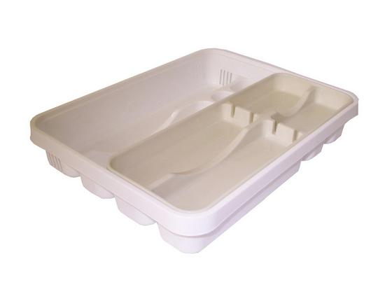 Besteckbox 7 Fächer - Weiß, KONVENTIONELL, Kunststoff (39.6/31/6.9cm) Besteckbox 7 Fächer - Weiß, KONVENTIONELL, Kunststoff (39.6/31/6.9cm)