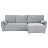 Ecksofa Cuty Hellgrau S: 266x180 cm - Hellgrau/Schwarz, KONVENTIONELL, Textil (266/180cm) - MID.YOU